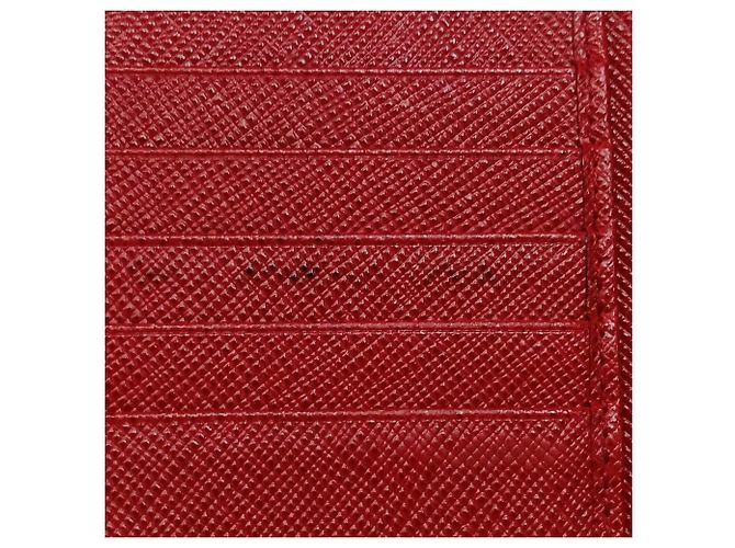 Portafoglio bi-fold in pelle Saffiano Prada Rosa - vista 10