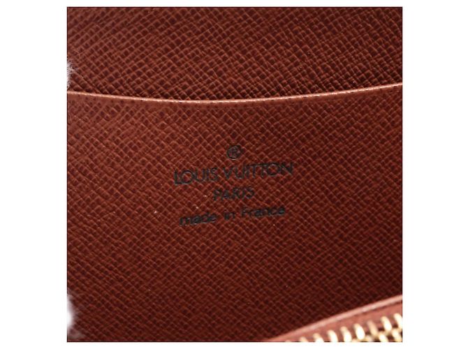 Louis Vuitton Monogram Porte Monnaie Zip Long Wallet Marrom - vista 8