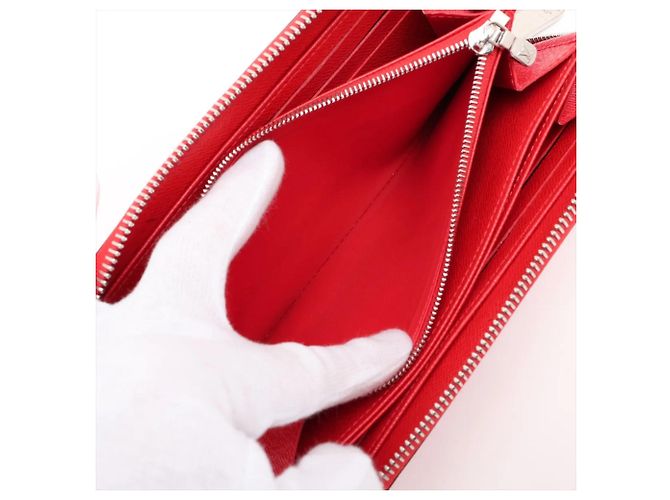 Cartera Louis Vuitton Epi Zippy Roja - vista 7