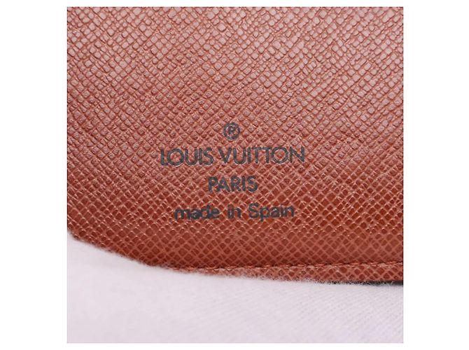 Louis Vuitton Monogram Portefeuille Marco Bi-fold Wallet Castaño - vista 7