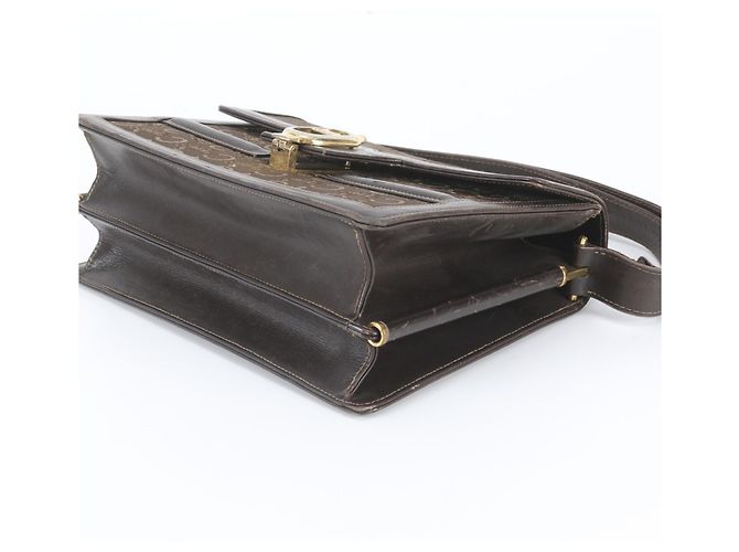 Céline Celine Sulky Carriage Hardware Bolsa de Ombro/Bolsa de Mão 2-Way Marrom - vista 6