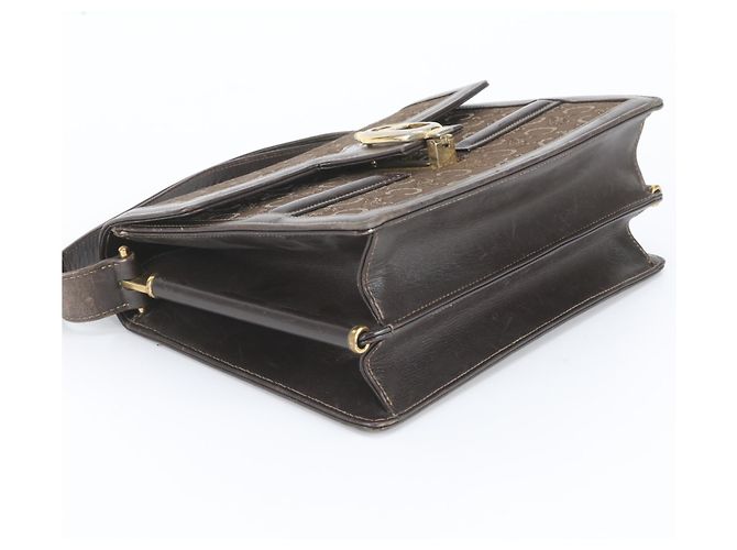 Céline Celine Sulky Carriage Hardware Bolsa de Ombro/Bolsa de Mão 2-Way Marrom - vista 7