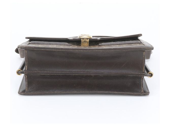 Céline Celine Sulky Carriage Hardware Bolsa de Ombro/Bolsa de Mão 2-Way Marrom - vista 8