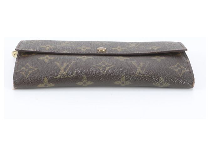 Louis Vuitton Monogram Portefeuille Sarah Long Wallet Marrom - vista 4