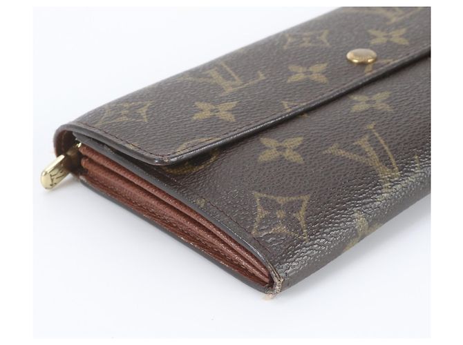 Louis Vuitton Monogram Portefeuille Sarah Long Wallet Marrom - vista 5