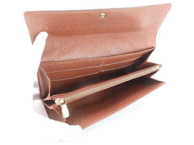 Louis Vuitton Monogram Portefeuille Sarah Long Wallet Marrom - vista 6