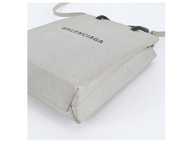 Everyday Borsa Porta-Telefono Shopping Balenciaga Argento - vista 5