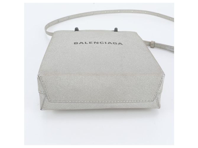 Everyday Borsa Porta-Telefono Shopping Balenciaga Argento - vista 6