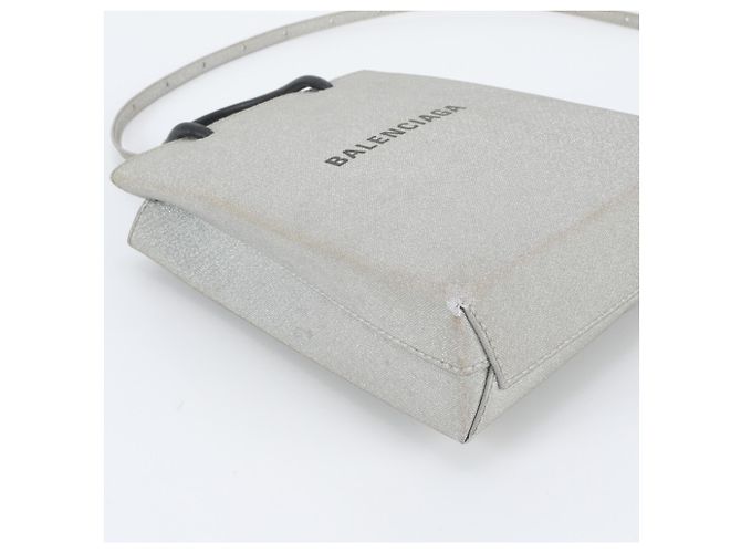 Everyday Borsa Porta-Telefono Shopping Balenciaga Argento - vista 7