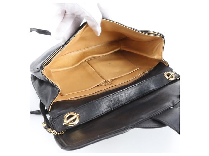 Céline Celine Schultertasche aus Leder Schwarz - Ansicht 7