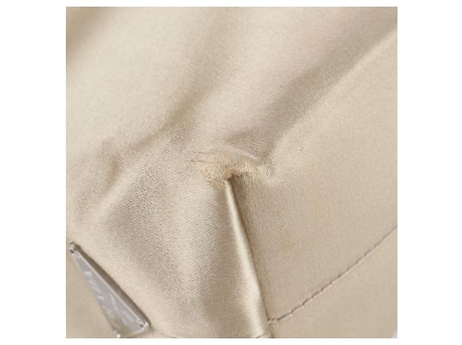 Prada B8585 Satin Tote Bag Gold Golden - view 8