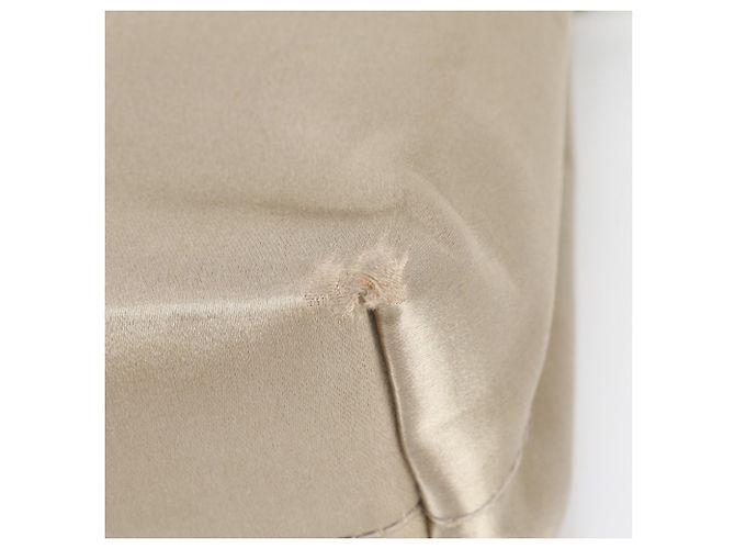 Prada B8585 Satin Tote Bag Gold Golden - view 9