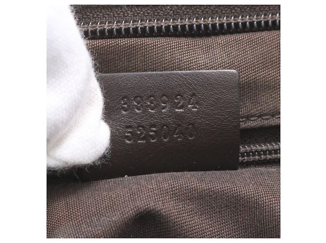 Sac bandoulière et épaule Gucci GG Supreme en cuir Marron Beige - vue 9