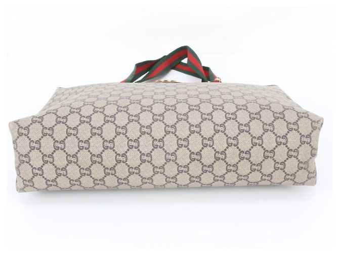 Borsa tote/a tracolla Gucci Sherry Line GG Plus in pelle Marrone - vista 6