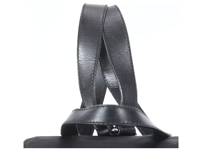 Zaino e borsa a tracolla Gucci in pelle e nylon Nero - vista 2