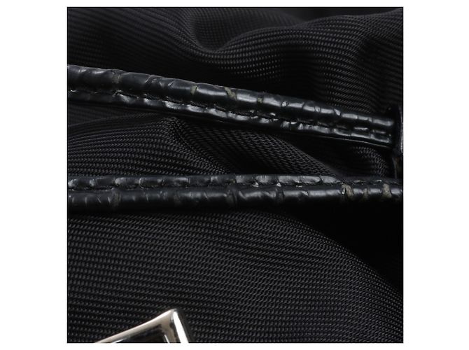 Zaino e borsa a tracolla Gucci in pelle e nylon Nero - vista 8