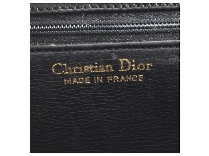 Borsa a tracolla e spalla in pelle Christian Dior Nero - vista 10