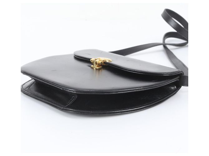 Borsa a tracolla e spalla in pelle Christian Dior Nero - vista 6