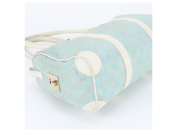 Bolsa Mini Boston Gucci GG Canvas Verde - vista 4
