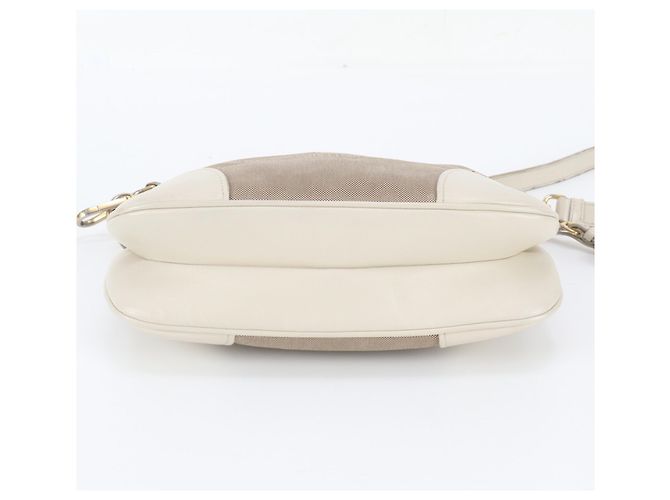 Bolso de hombro/Bolso bandolera Prada de piel y lona Castaño - vista 6