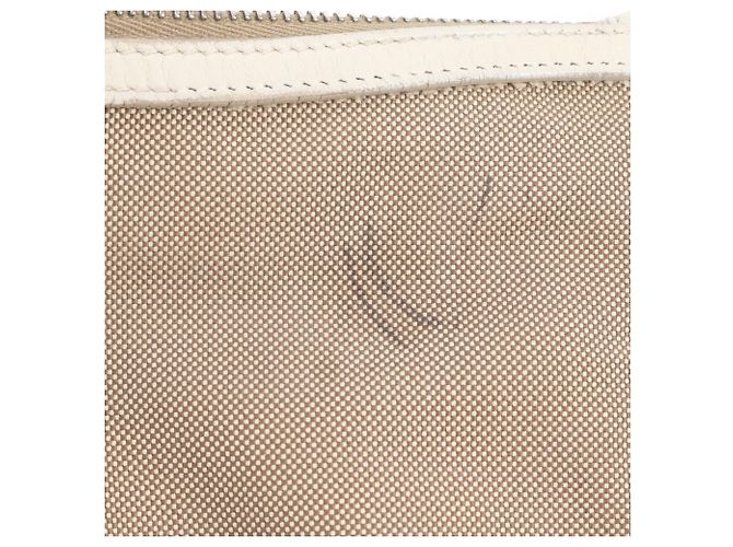 Bolso de hombro/Bolso bandolera Prada de piel y lona Castaño - vista 8