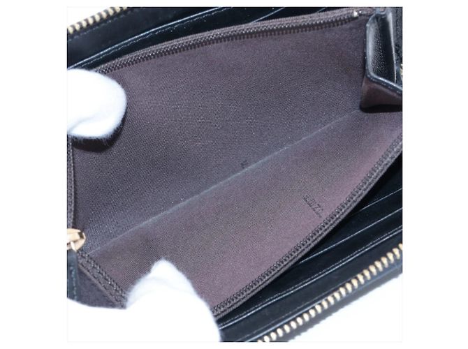 Fendi 8M0024 Lange Geldbörse aus schwarzem Leder - Ansicht 6