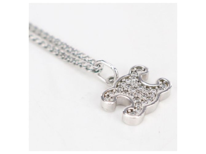 Céline Collier Triomphe Celine en strass argenté - vue 6