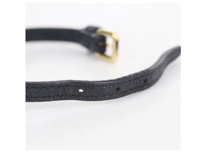 Miu Miu Armband mit Anhänger aus schwarzem Leder - Ansicht 4