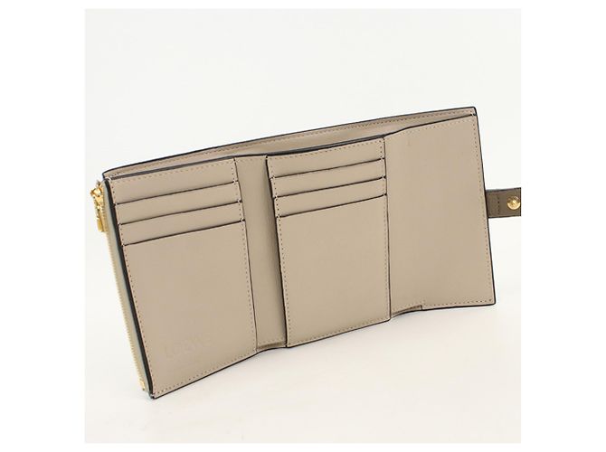 Portefeuille Tri-Fold Loewe Gris Marron - vue 3