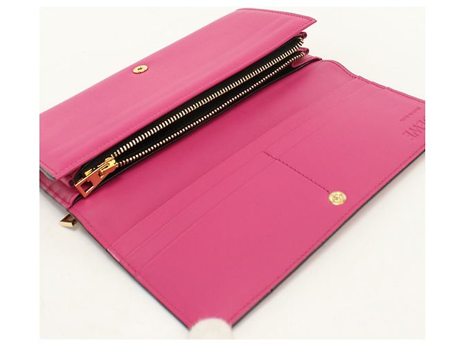 Cartera larga Loewe de piel de becerro rosa - vista 3