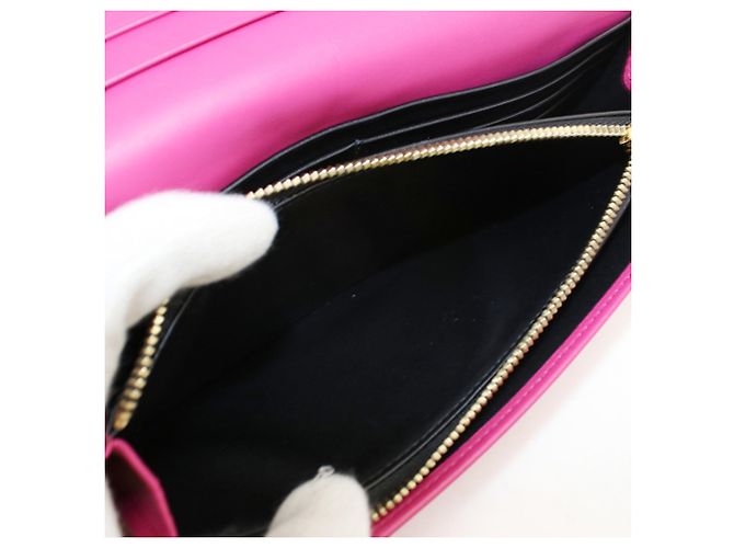 Cartera larga Loewe de piel de becerro rosa - vista 4