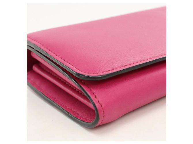 Cartera larga Loewe de piel de becerro rosa - vista 7