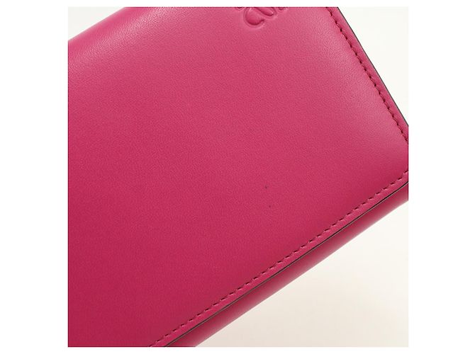 Cartera larga Loewe de piel de becerro rosa - vista 8