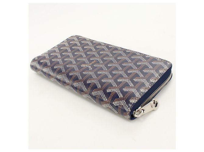 Cartera Goyard Matignon GM en lona Navy Azul marino - vista 2