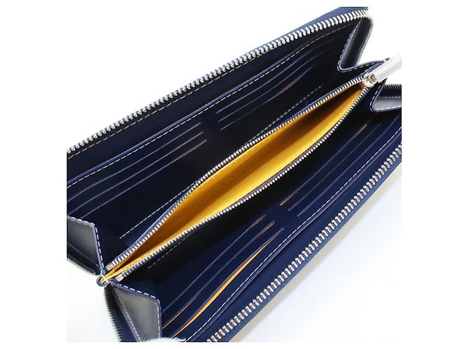 Cartera Goyard Matignon GM en lona Navy Azul marino - vista 3