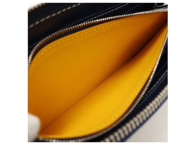 Cartera Goyard Matignon GM en lona Navy Azul marino - vista 4