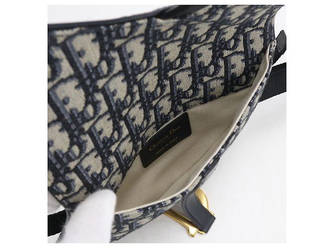 Christian Dior Navy Umhängetasche Marineblau - Ansicht 3