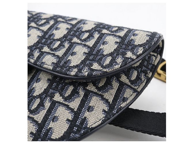 Christian Dior Navy Umhängetasche Marineblau - Ansicht 6