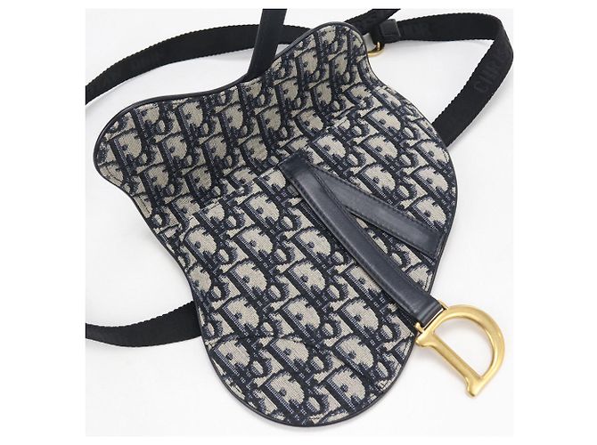 Christian Dior Navy Umhängetasche Marineblau - Ansicht 7