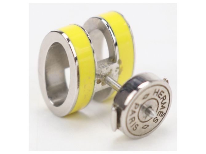 Hermès Hermes Mini Pop Silver Stud Ohrringe Silber - Ansicht 4
