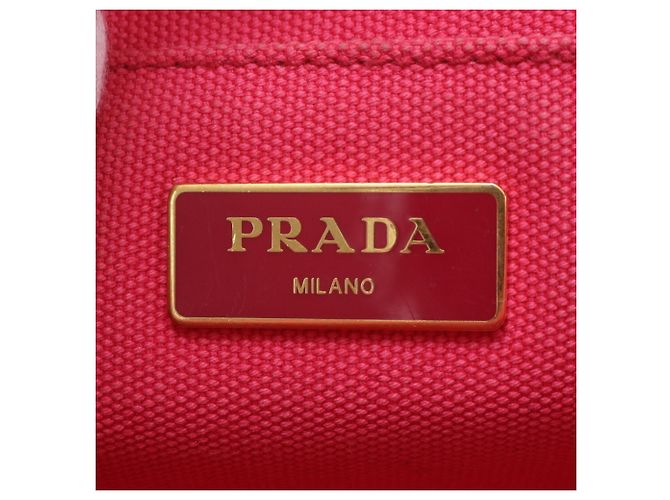 Prada Canapa Handbag/Tote Bag Pink - view 10