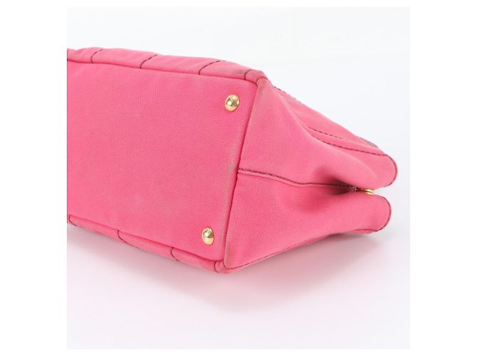 Prada Canapa Handbag/Tote Bag Pink - view 4