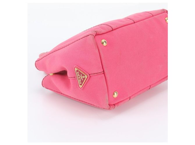 Prada Canapa Handbag/Tote Bag Pink - view 5