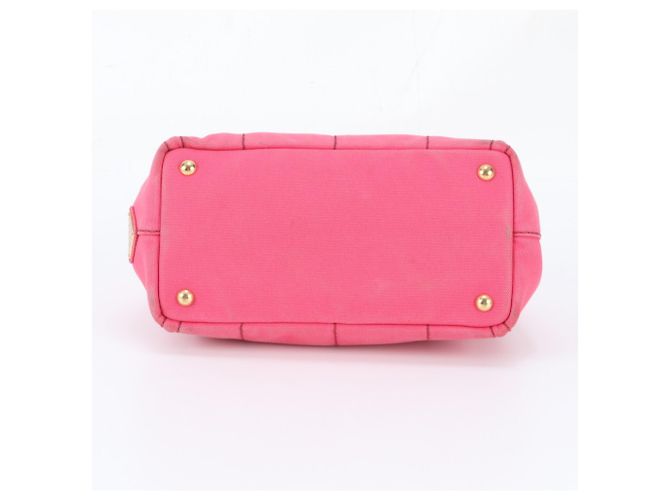 Prada Canapa Handbag/Tote Bag Pink - view 6