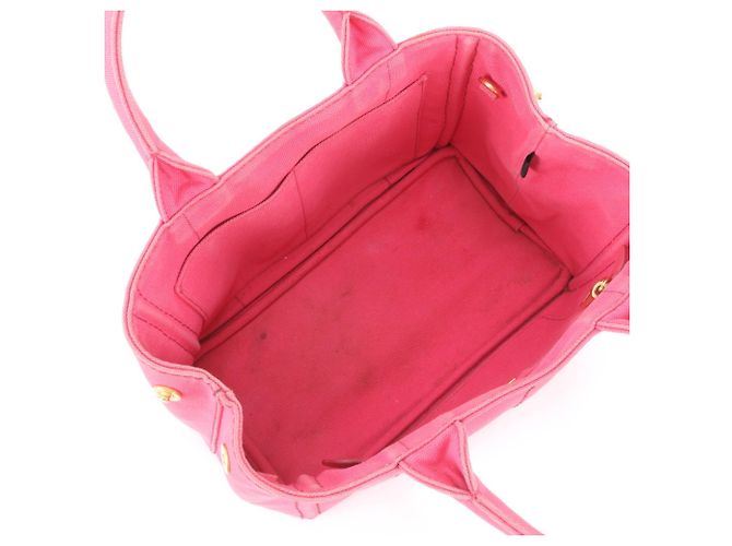 Prada Canapa Handbag/Tote Bag Pink - view 7