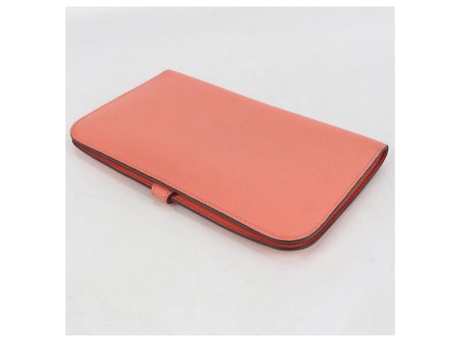 Dogon Hermès Hermes Bi-fold Long Wallet in Pink - view 2