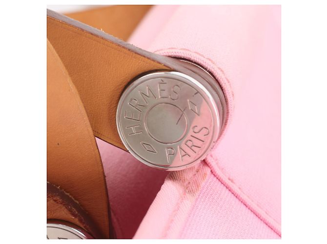 Hermès Hermes Cabas Elan PM Borsa a Tracolla e Tote 2-Way Rosa Cammello - vista 14