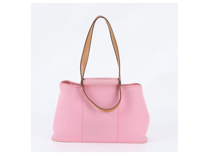 Hermès Hermes Cabas Elan PM Borsa a Tracolla e Tote 2-Way Rosa Cammello - vista 4