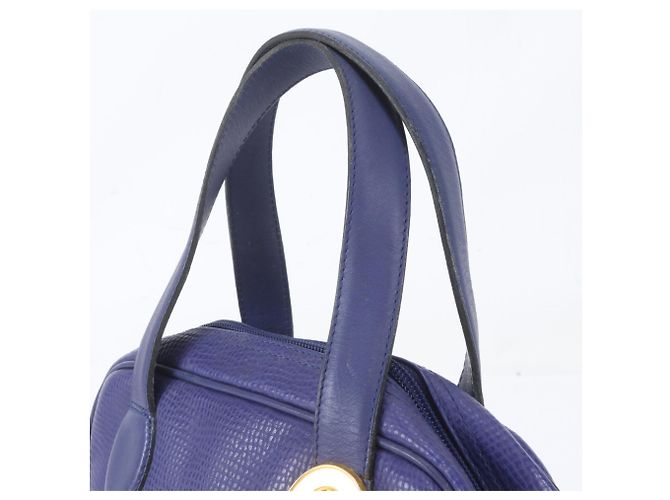 Borsa Tote in pelle blu Christian Dior - vista 2