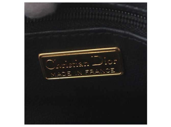 Borsa Tote in pelle blu Christian Dior - vista 8